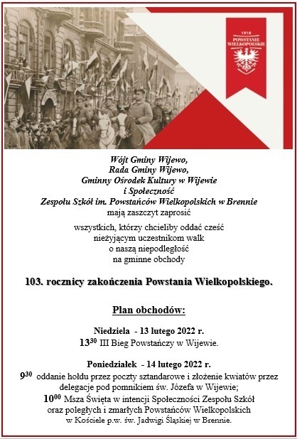 Obchody 103. rocznicy zakończenia Powstania Wielkopolskiego