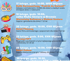 Ferie Zimowe z GOK i Biblioteką w Wijewie